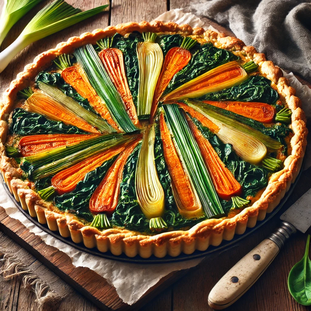 Tarte rustique aux légumes