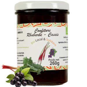 confiture de rhubarbe cassis