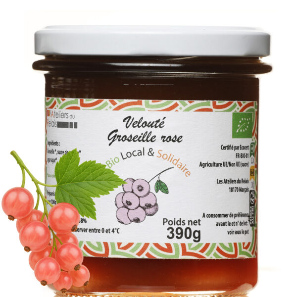 Confiture - Velouté - Groseille rose - 390gr