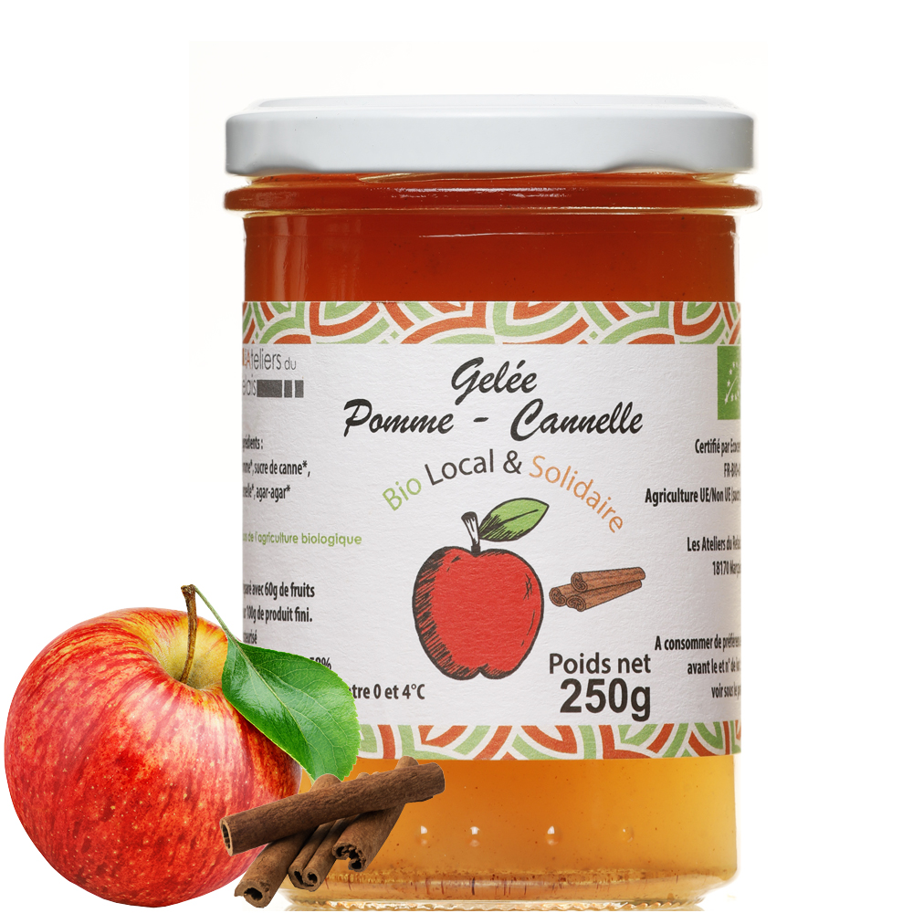 Confiture - Gelée - Pomme et cannelle - 250gr